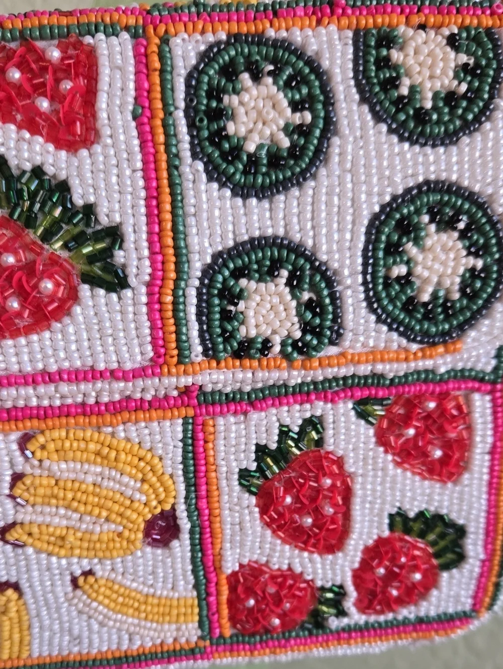 Handcrafted In Idia Fruit Shoulder Bag NWT